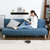 奥古拉家具 沙发床 折叠沙发单人小户型多功能布艺沙发床组合两用(布艺-蓝色 180cm)第5张高清大图
