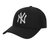 MLB黑色银标大ny鸭舌帽32CPIG741-50M均码黑 百搭第5张高清大图