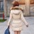 苏醒的乐园 2013冬季新款新品 韩版女装白鸭绒修身羽绒服YRF197(米白色 S)第2张高清大图