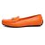 2013新款欧美时尚百搭女鞋 真皮纯手工豆豆鞋 正品定制鞋(橙色 35)第2张高清大图