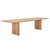 北欧简约家用餐桌椅大小户型全实木书桌 橡木桌子现代长方形工作台(橡木黑色腿160x80x75)第6张高清大图