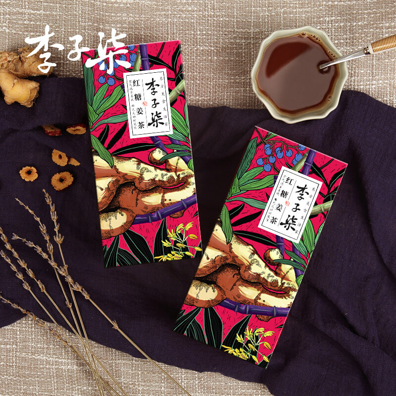李子柒红糖姜茶姜84g2国美甄选