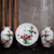 景德镇陶瓷器三件套小花瓶现代中式客厅电视柜插花工艺品装饰摆件(满园春色)第4张高清大图