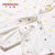 小米米minimoto男女宝宝莫代尔连身连体衣哈衣新生儿双层护肚爬服(粉红 80cm（9-18个月）)第5张高清大图