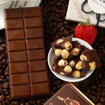 俄罗斯风味大榛子黑巧克力整颗榛仁果仁夹心大板礼盒女友礼物新品(大榛子巧克力2块)