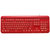 凯迪威G3000粉色可爱复古朋克机械键盘青轴 104水晶圆点圆形透光 粉色键盘(红色)第3张高清大图
