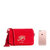 TWINSET女士红色牛皮拼涤纶里衬挎包 OS8TEA-00045红色 时尚百搭第2张高清大图