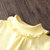 宝宝花边高领T恤 冬装女童童装儿童加绒加厚打底衫txa031(90 浅黄色)第2张高清大图