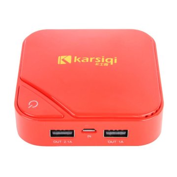 卡士奇（kabiqi）KS6600移动电源充电宝（红色）（6600mAh）