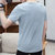 耐鲨男士短袖t恤2017夏装新款韩版修身白色体恤潮男装上衣服运动休闲服(湖蓝 M)第2张高清大图