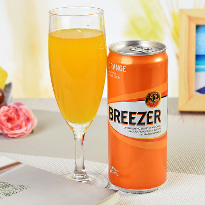 百加得冰锐朗姆预调酒-橙味310ml/瓶