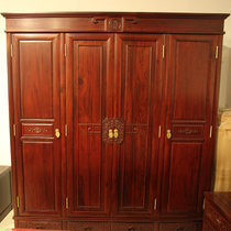 红木家具1.8米红木衣柜四门实木大衣橱挂衣柜非洲酸枝木
