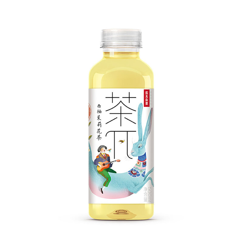 农夫山泉茶π茶派果味茶西柚茉莉花茶500ml15瓶整箱装