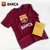 巴塞罗那俱乐部商品丨男女通用巴萨T恤圆领球衣短袖梅西球迷周边(酒红色 XXL)第4张高清大图