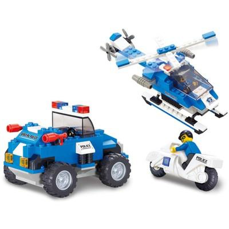 小鲁班积木乐高式b0193特警部队城市特警总部859pcs 智力拼插玩具