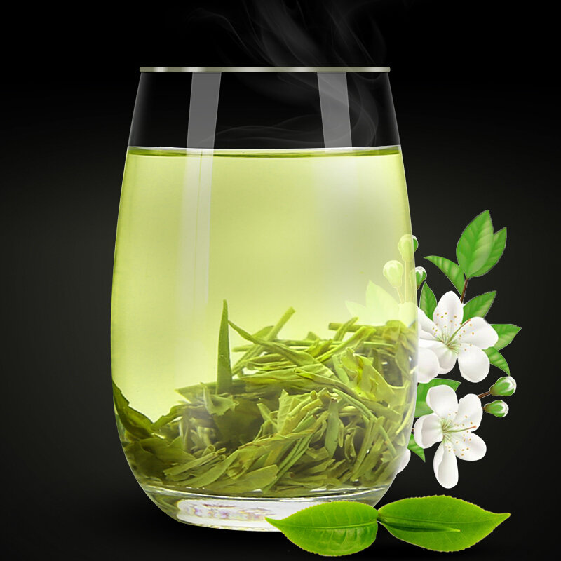 老缪家毛尖茉莉花茶两罐装共400克送礼品袋国美甄选