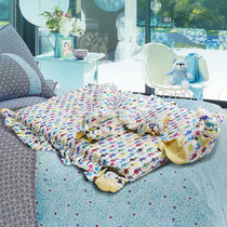 简·眠Pure&Sleep泰国原装进口 天然乳胶枕头床垫婴童安睡套装 适用0-1.5岁婴儿 90*60*5cm
