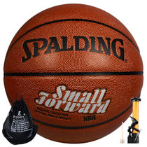 斯伯丁spalding 室内室外水泥地通用PU篮球NBA比赛用球 74-102篮球 赠气筒球包护腕