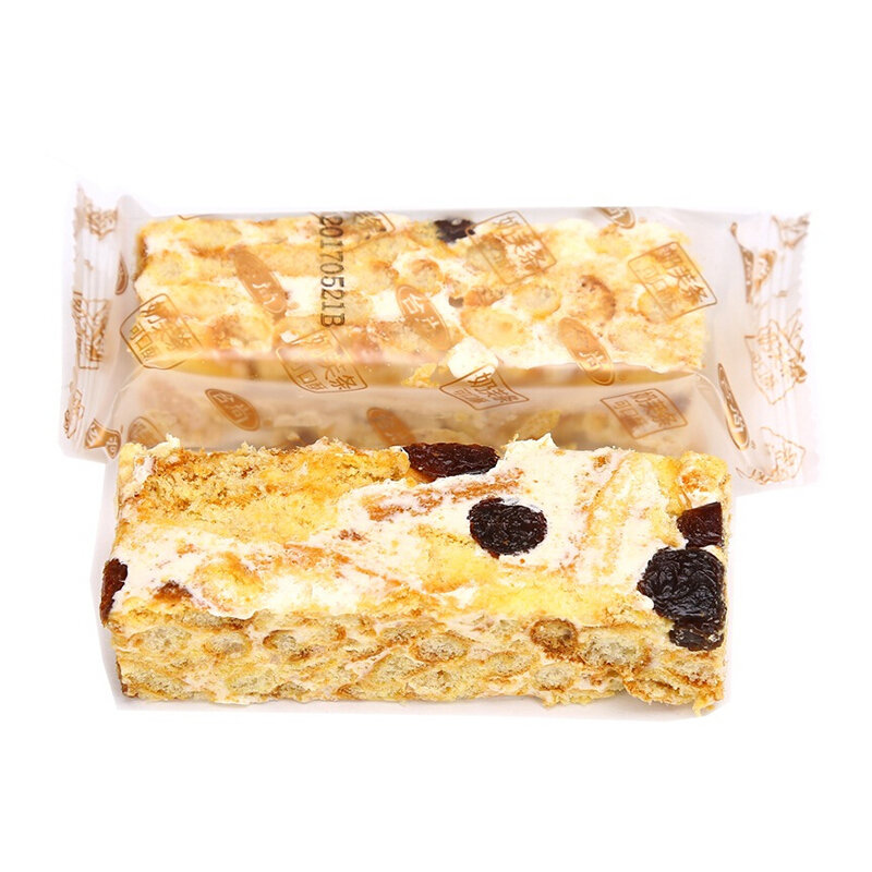 台尚奶芙条可口酥葡萄味牛轧雪花酥308g 休闲零食面包饼干蛋糕点心