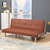 折叠可拆洗沙发床 1.8米小户型客厅实木沙发多功能布艺沙发床两用型沙发(粉红色 180*91*74cm)第2张高清大图
