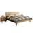进畅家具 实木床 1.8米简约北欧双人气压高箱床带抽屉1.35小户型橡木储物床(1.5*2米（原木色） 床+床垫)第5张高清大图
