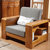 明佳友实木沙发 1+2+3组合型沙发 型布艺坐垫可拆洗沙发中式现代沙发(1+2+3+长+方)第5张高清大图