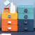 ins风桌面收纳盒抽屉式化妆品盒储物盒小塑料首饰盒多功能整理盒(1个装 暮色橙)第4张高清大图