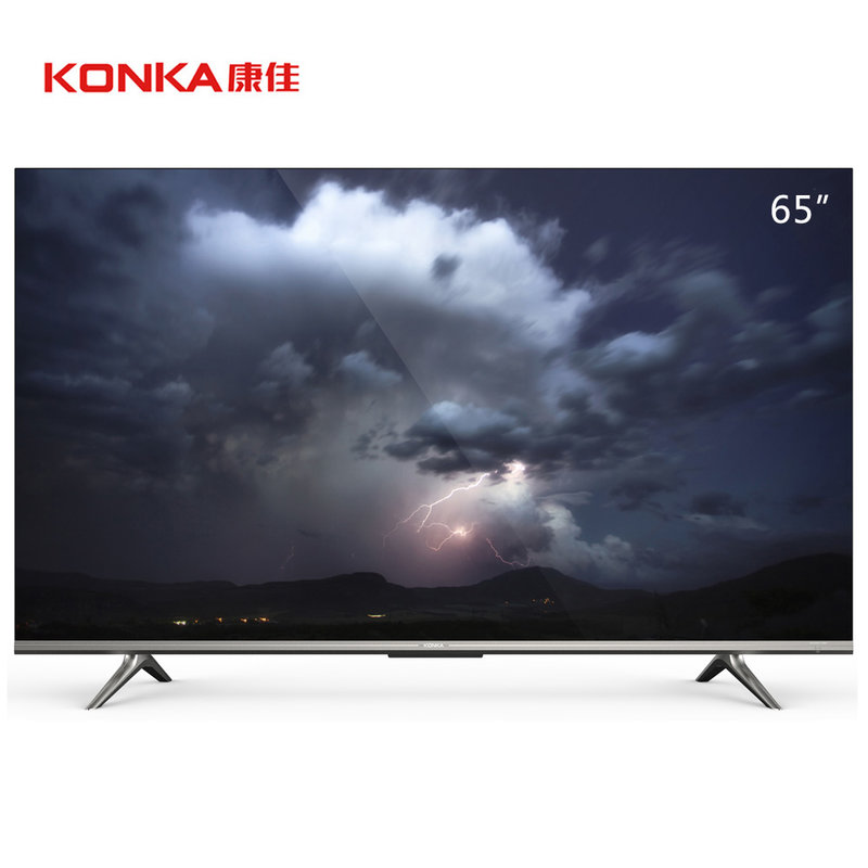 康佳konka65英寸免遥控ai语音4k全面屏电视led65g9q
