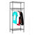美之高经济型钢架三层简易折叠衣橱组装加固大号单人收纳布衣柜VAK339(白色（请修改）)第4张高清大图