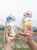 水杯女杯子儿童女童女生学生女孩塑料可爱吸管喝水夏磨砂透明防摔(500ml磨砂蓝+网红背带（送贴纸）)第5张高清大图