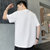 型煜 夏季时尚男卡通圆领休闲纯棉短袖T恤990097(白色 4XL)第5张高清大图