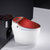 全自动翻盖智能马桶家用电动一体式多功能坐便器即热马桶(红色 305mm)第3张高清大图