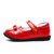 Belle/百丽1-3岁女童鞋17年夏季新款女童皮鞋婴童蝴蝶结魔术贴单鞋宝宝鞋学步鞋DE5832 CL(14.5码 红色)第2张高清大图